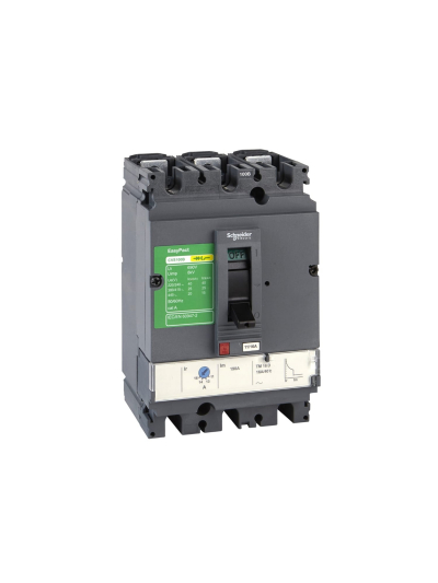 SCHNEIDER, 3 POLE, 200A, 25kA with TMD type trip unit, EayPact CVS MCCB