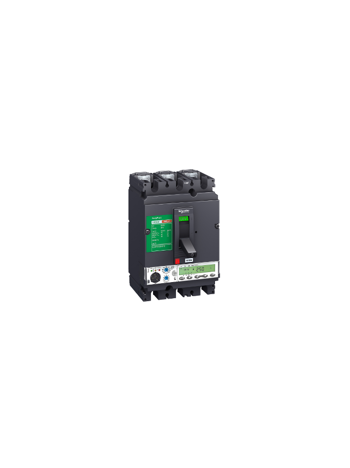 SCHNEIDER, 4 POLE, 400A, 50kA with ETS 6 trip unit, EasyPact CVS MCCB 