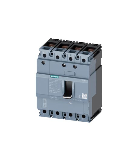 SIEMENS, SENTRON 3VA 4 Pole 40A 55kA MCCB