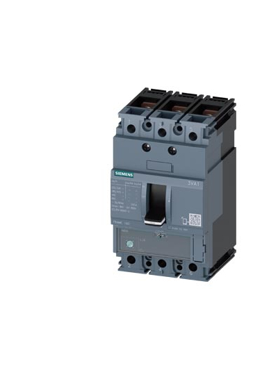 SIEMENS, SENTRON 3VA 3 Pole 100A 25kA MCCB