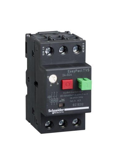SCHNEIDER, 32A, GZ1-E  with Pushbutton control for ETVS CB for Motor Protection
