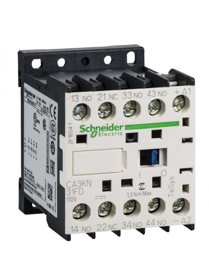 SSHNEIDER, 110V DC, TeSys K-model Control Relay
