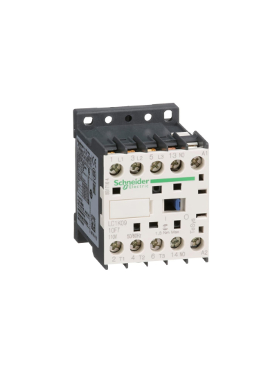 SCHNEIDER, 3 Pole, 9A, 110V AC, TeSys K-model Power Contactor
