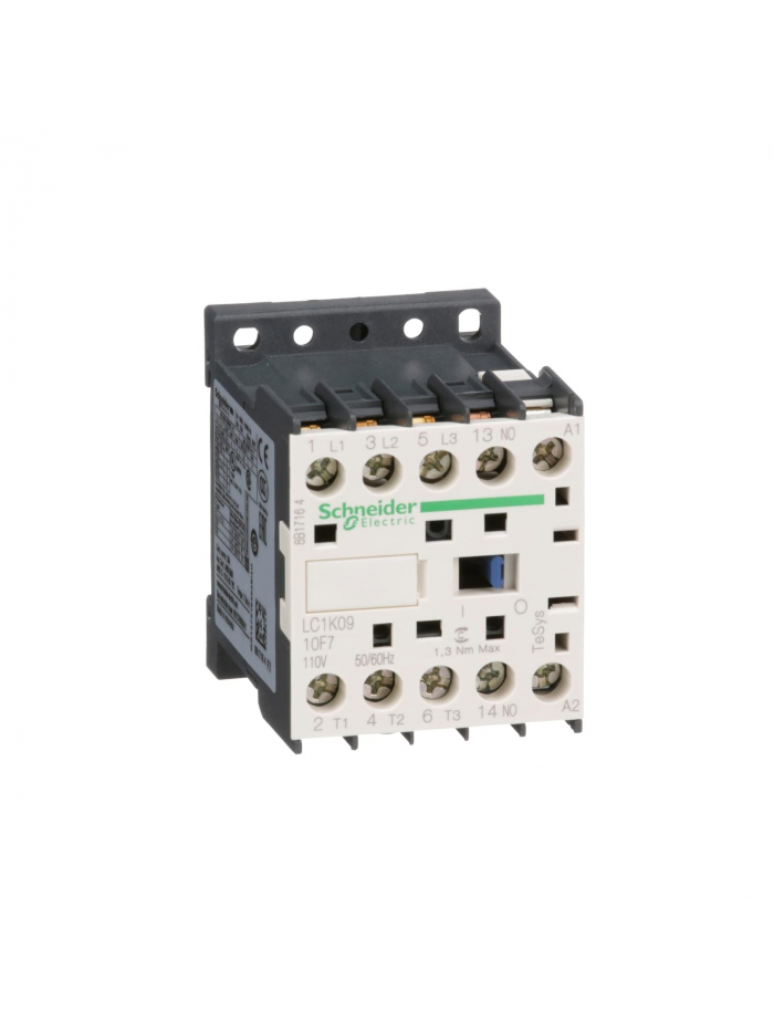 SCHNEIDER, 3 Pole, 9A, 110V AC, TeSys K-model Power Contactor