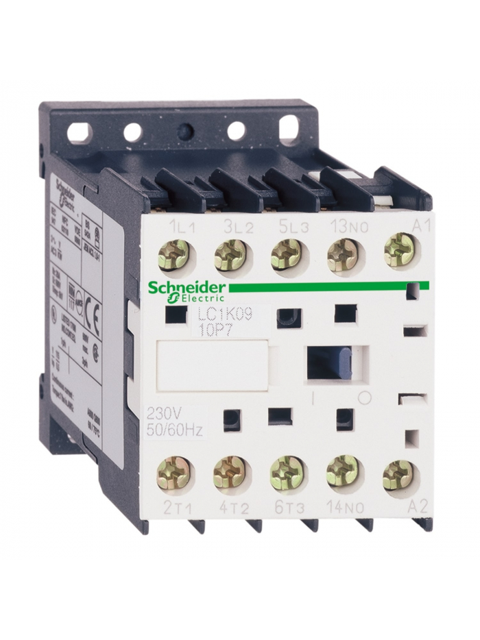SCHNEIDER, 3 Pole, 12A, 220V AC, TeSys K-model Power Contactor