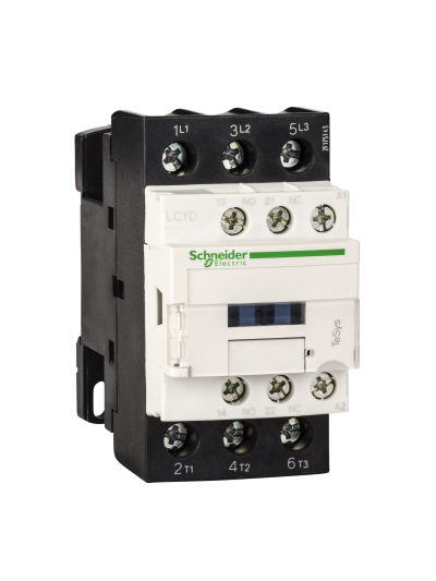 SCHNEIDER, 3 Pole, 25A, 110V AC, TeSys D-model Power Contactor