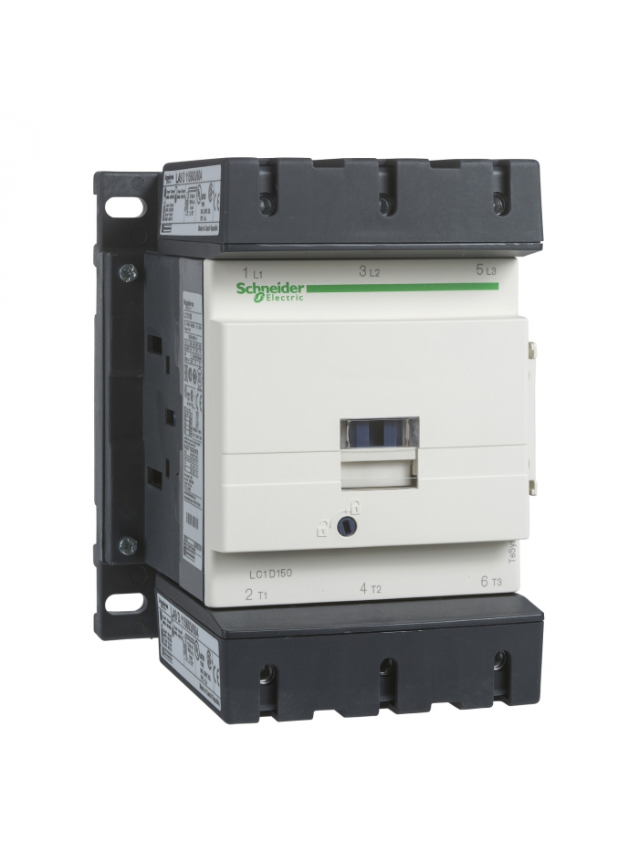 SCHNEIDER, 3 Pole, 150A, 415V AC, TeSys D-model Power Contactor