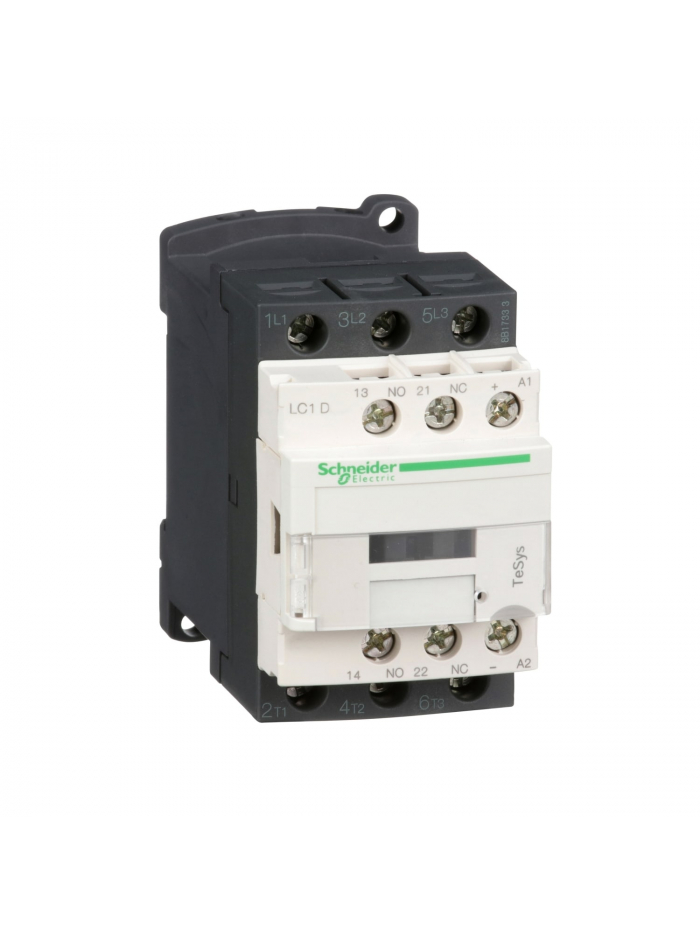 SCHNEIDER, 3 Pole, 12A, 110V DC, TeSys D-model Power Contactor