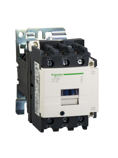SCHNEIDER, 3 Pole, 95A, 110V DC, TeSys D-model Power Contactor