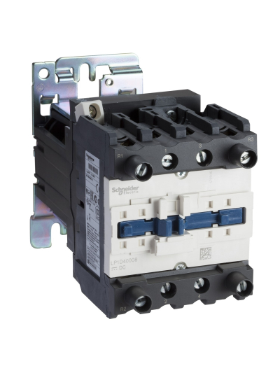 SCHNEIDER, 4 Pole, 24V DC, TeSys D Model Power Contactor