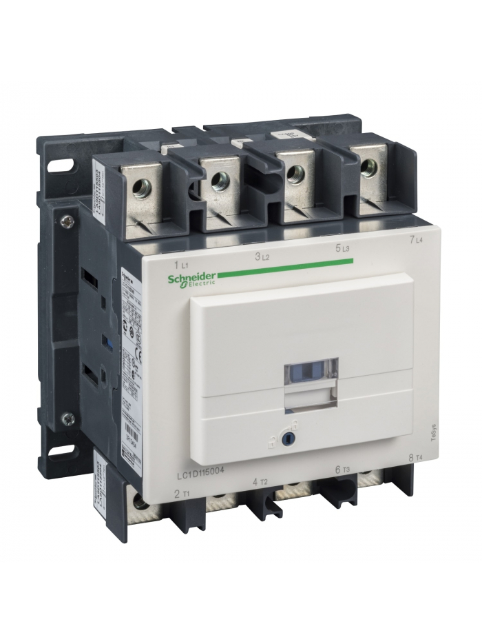 SCHNEIDER, 4 Pole, 110V DC, TeSys D Model Power Contactor