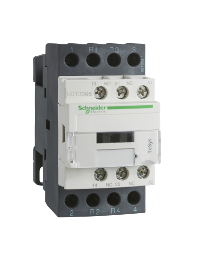 SCHNEIDER, 4 Pole, 110V DC, TeSys D Model Power Contactor
