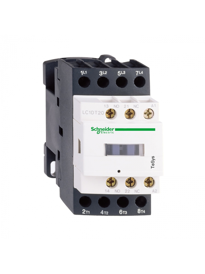 SCHNEIDER, 4 Pole, 220V DC, TeSys D Model Power Contactor