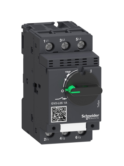 Schneider, 1A, 100kA, TeSys CB for Motor Protection With Rotary Handle Control