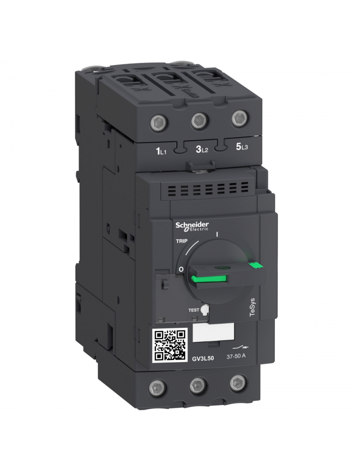 Schneider, 50A, 50kA, TeSys CB for Motor Protection With Rotary Handle Control 
