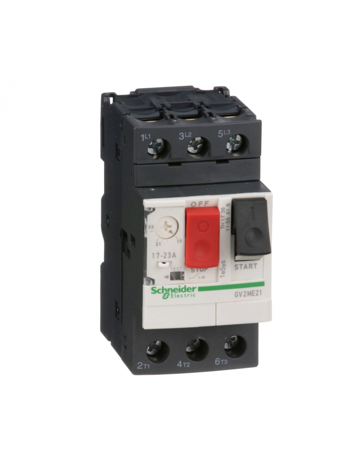 Schneider, 23A, 15kA, TeSys CB for  Motor Protection With Push button Control 