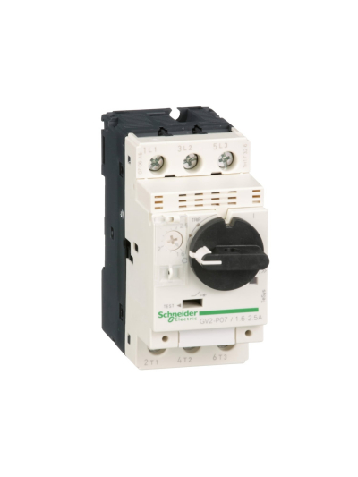 Schneider, 2.5A, 100kA, TeSys CB for  Motor Protection With Rotary Handle Control 