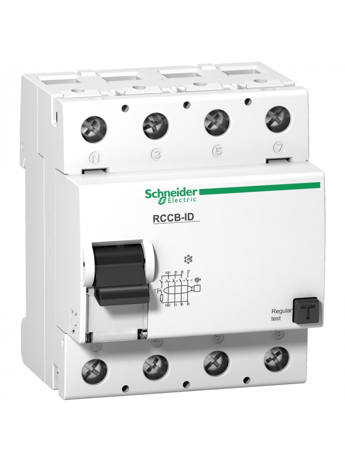 Sshneider, ID Fi 4 Pole 125A 100mA Class AC intstantenous RCCB