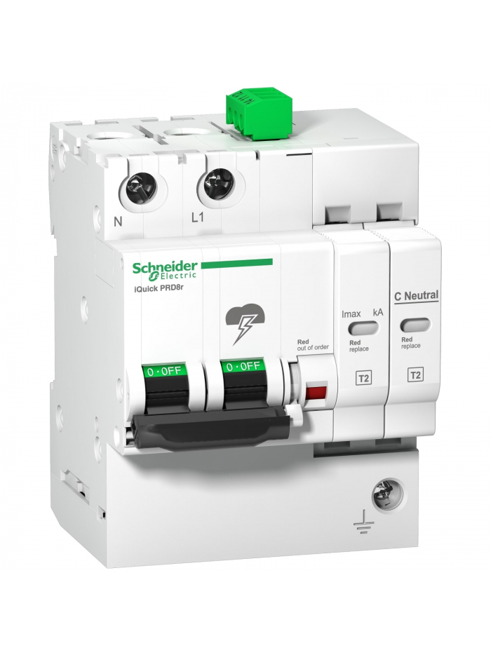 Schneider, 1PN, iQuick PRD 40r Surge Arrester with inbuilt MCB