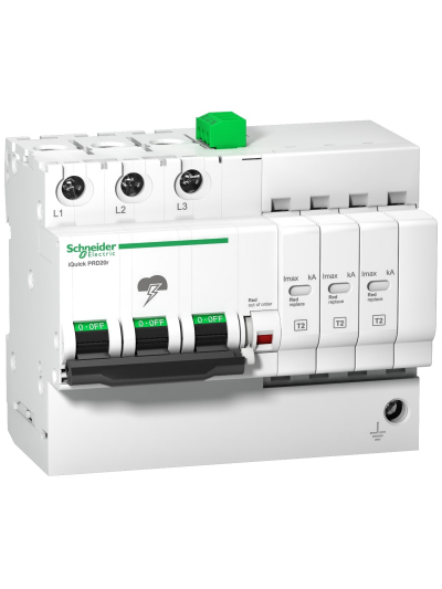 Schneider, 3P, Quick PRD 40r Surge Arrester with inbuilt MCB