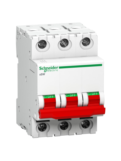 Schneider, 3 Pole, 63A, Acti 9 xSW Isolator