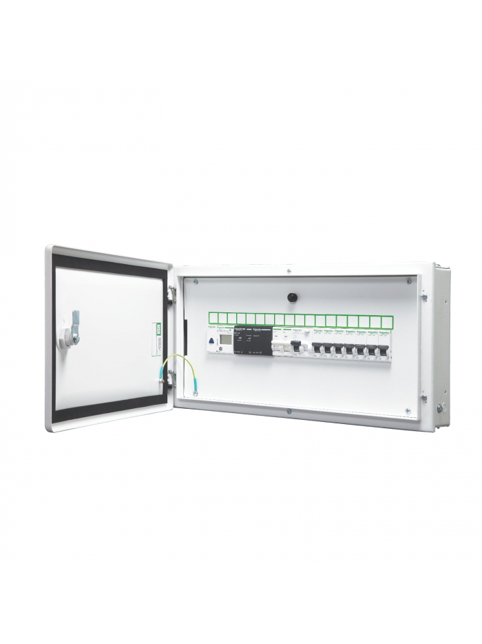 Schneider, Acti 9 IP 43 Double Door, 12 way SPN Metallic Modular DB