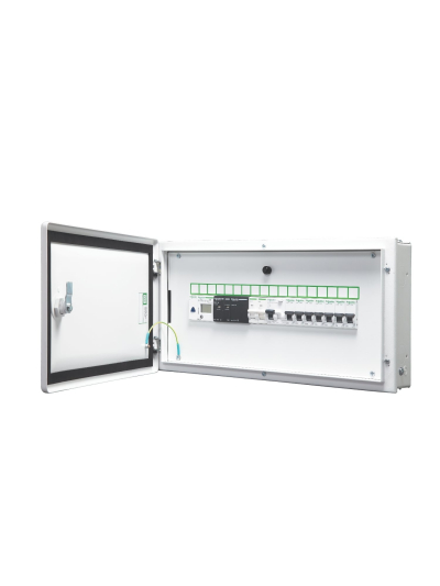 Schneider, Acti 9 IP 43 Double Door, 16 way SPN Metallic Modular DB