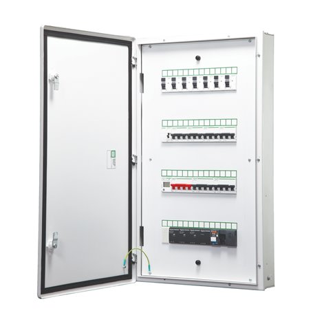Schneider, Acti 9 IP 43 Double Door, 4 Tier 40 Modules Flexi Tier Meatllic Modular DB