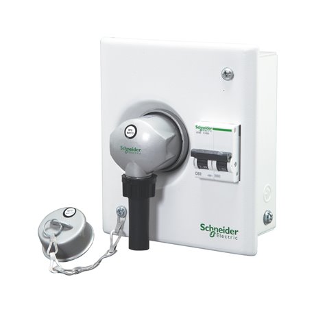 Schneider, Acti 9 IP 30 Single Door, 30A, 3P+N, Metal Clad Plug & Socket Unit  for Metallic Modular DB
