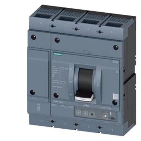 SIEMENS, SENTRON 3VA 4 Pole 800A 55kA MCCB