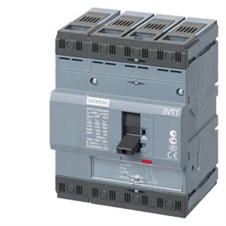 SIEMENS, SENTRON 3VT1 4 Pole 160A 25kA MCCB for Line Protection