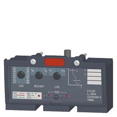 SIEMENS, SENTRON 3VT 160A Trip Unit for System Protection ETU DP, LI function
