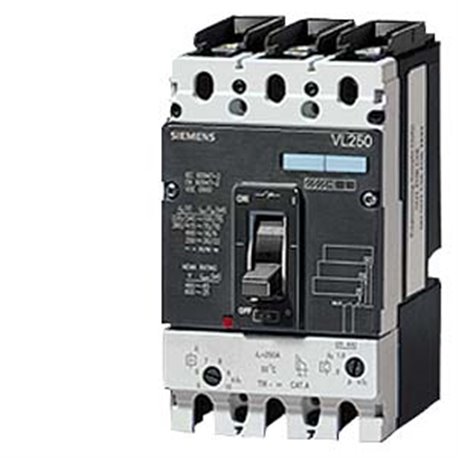 SIEMENS, SENTRON 3VL 3 Pole 200A 55kA MCCB