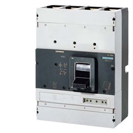 SIEMENS, SENTRON 3VL 4 Pole 1600A 55kA MCCB