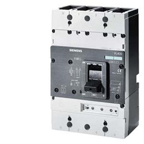 SIEMENS, SENTRON 3VL 4 Pole 400A 55kA MCCB
