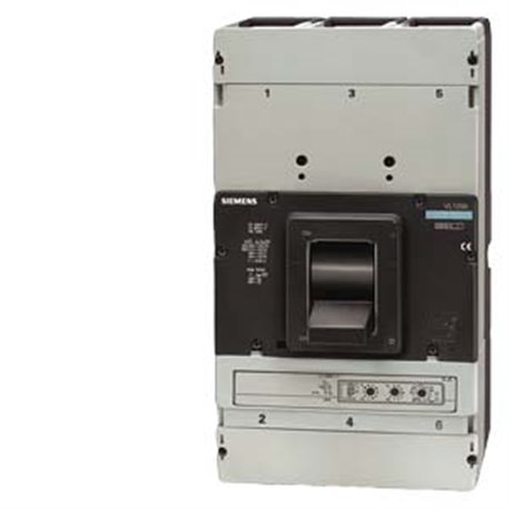 SIEMENS, SENTRON 3VL 4 Pole 1250A 55kA MCCB for Short Circuit Protection