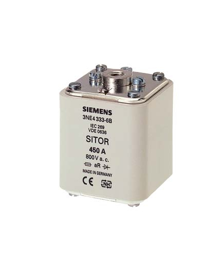 SIEMENS, 450A SITOR 3NE4 Type Fuse for semiconductor protection