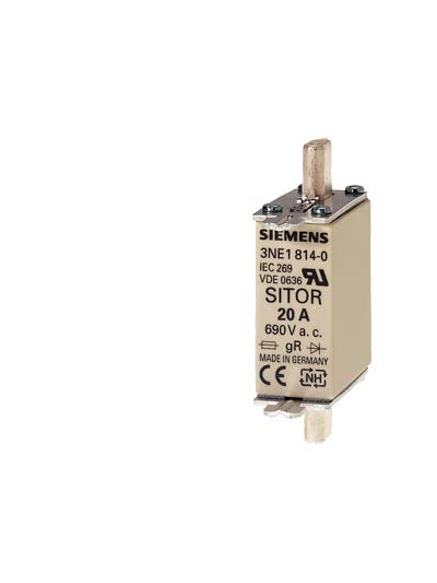 SIEMENS, 16A SITOR 3NE1 Type Fuse for semiconductor protection