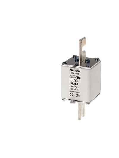 SIEMENS, 560A SITOR 3NE3 Type Fuse for semiconductor protection