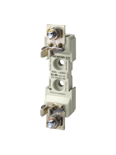 SIEMENS, 160A Fuse Base (Screw-in connection at both ends) for DIN Fuse