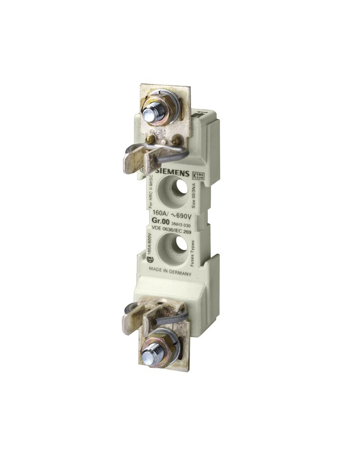SIEMENS, 160A Fuse Base (Screw-in connection at both ends) for DIN Fuse