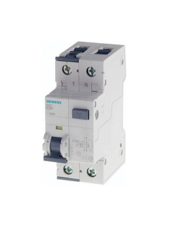 SIEMENS, 25A, 2 Pole, 300mA, Betagard 5SU1, class AC RCB