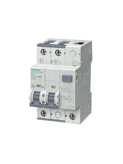 SIEMENS, 32A, 2 Pole, 30mA, Betagard 5SU1, class AC RCB