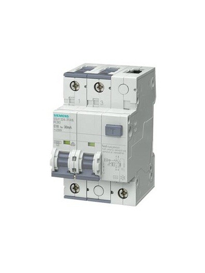 SIEMENS, 40A, 2 Pole, 100mA Betagard 5SU1, class AC RCB