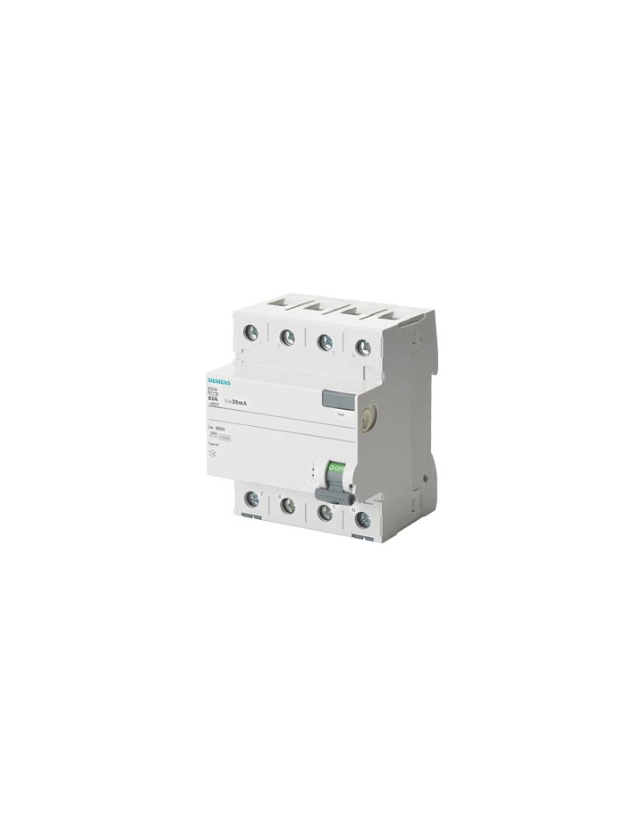 SIEMENS, 80A, 2 Pole, 30mA, Betagard 5SV, class AC RCCB