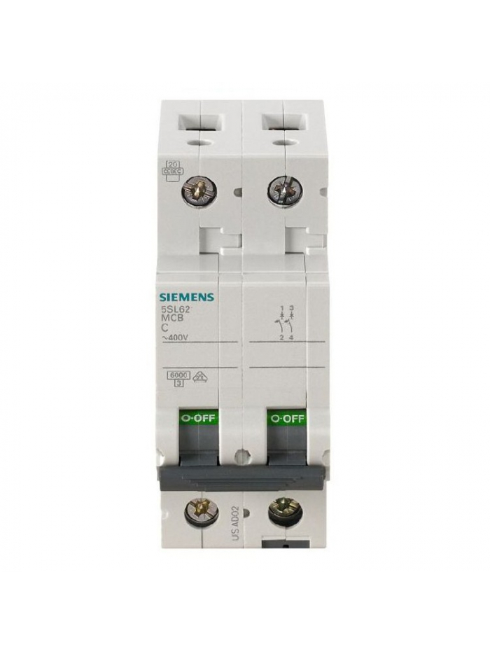 SIEMENS, 2 Pole, 80A, Betagard 5SP4 C-CURVE MCB