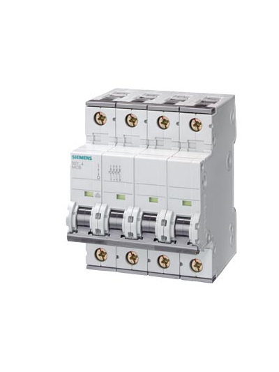SIEMENS, 4 Pole, 80A, Betagard 5SY4 C-CURVE MCB