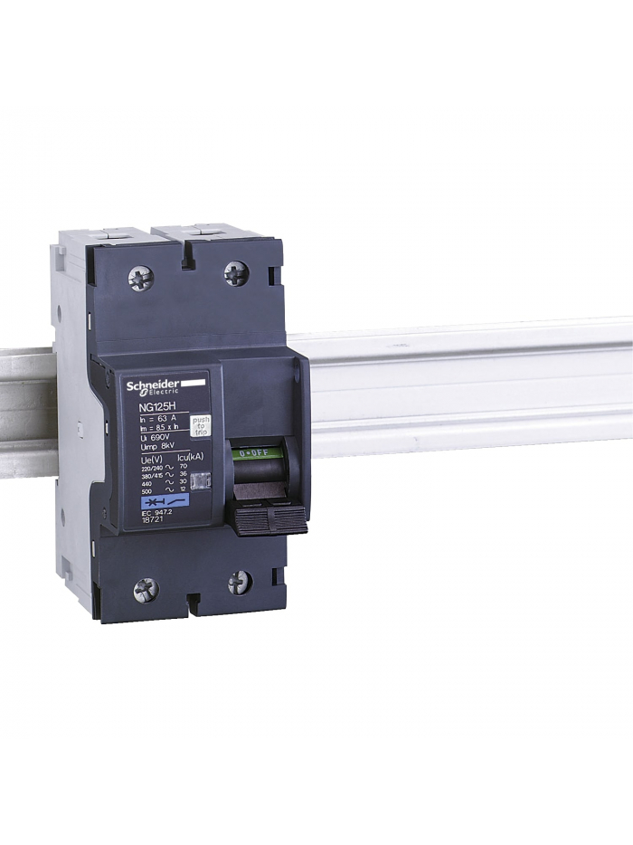 Schneider, 2 Pole, 16A, NG125H C-CURVE MCB
