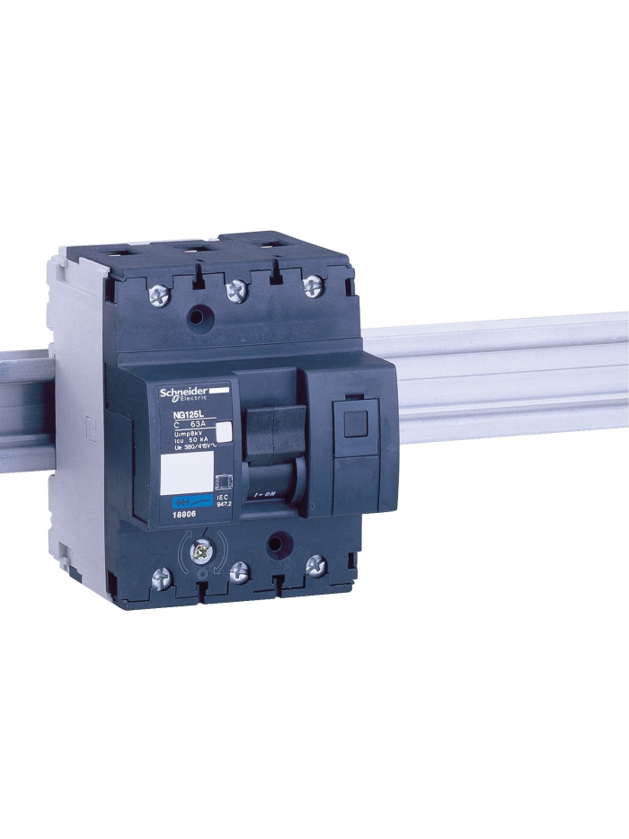 Schneider, 3 Pole, 63A, NG125H D-CURVE MCB