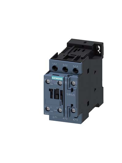 SIEMENS, 12A, 110V DC, 3RT2 SIZE S0 CONTACTOR